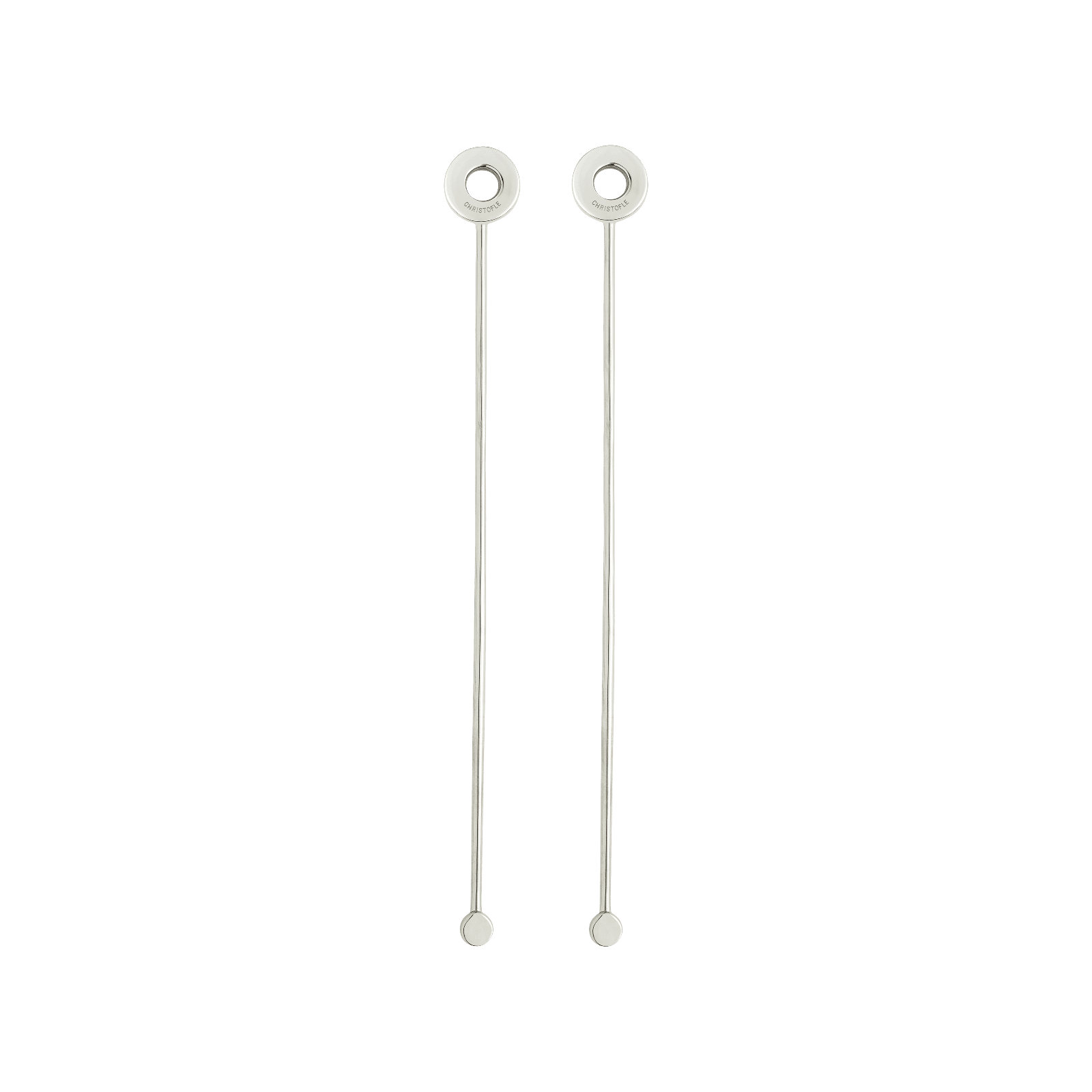 Stainless Steel Cocktail Stirrers, Set of 2 Oh de Christofle Christofle