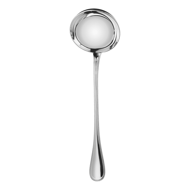 Soup ladle Perles  Silver plated