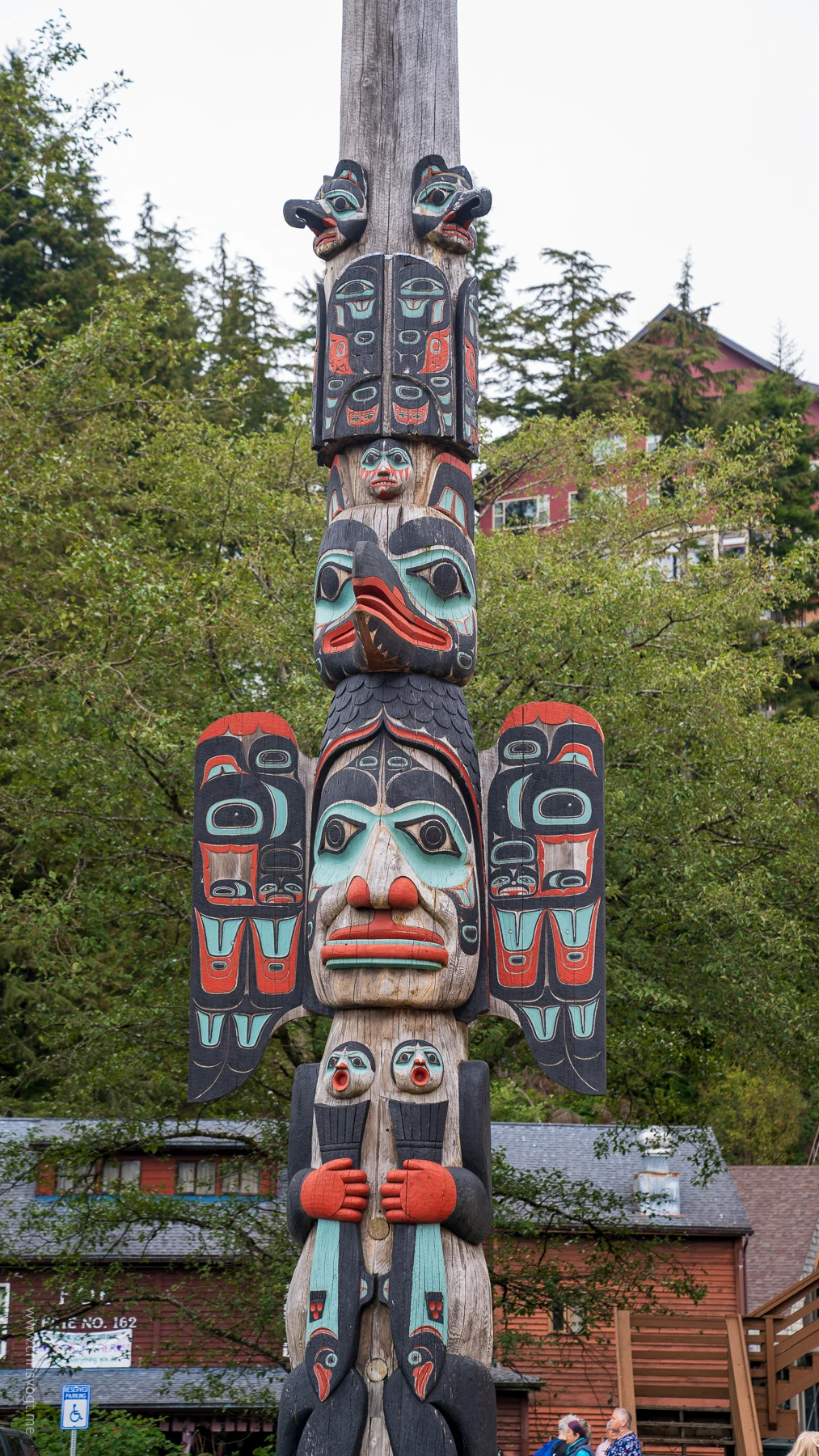 A totem in Ketchikan