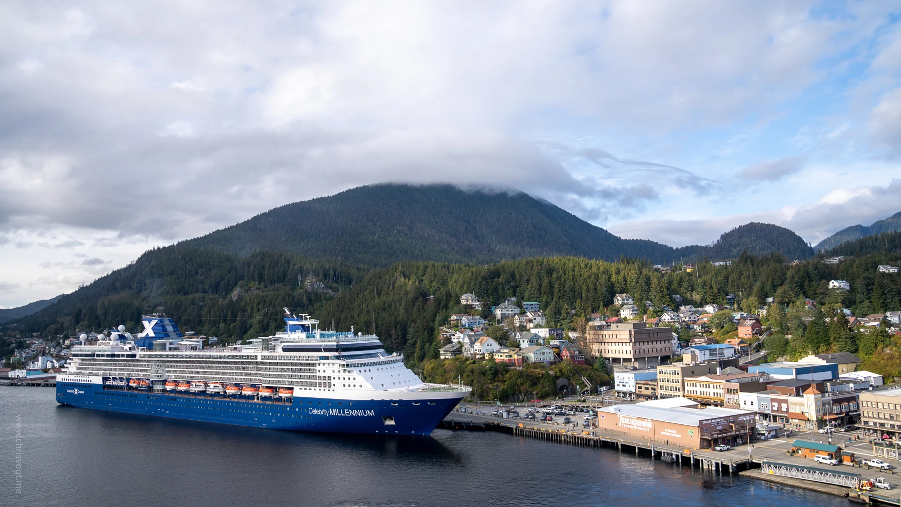 Celebrity Millennium docked near us in Ketchikan