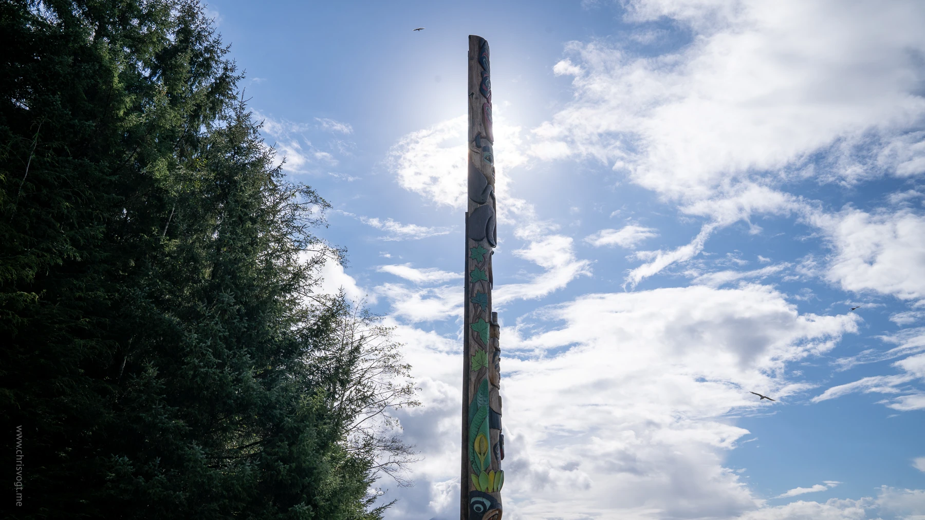 A totem in Sitka, Alaska