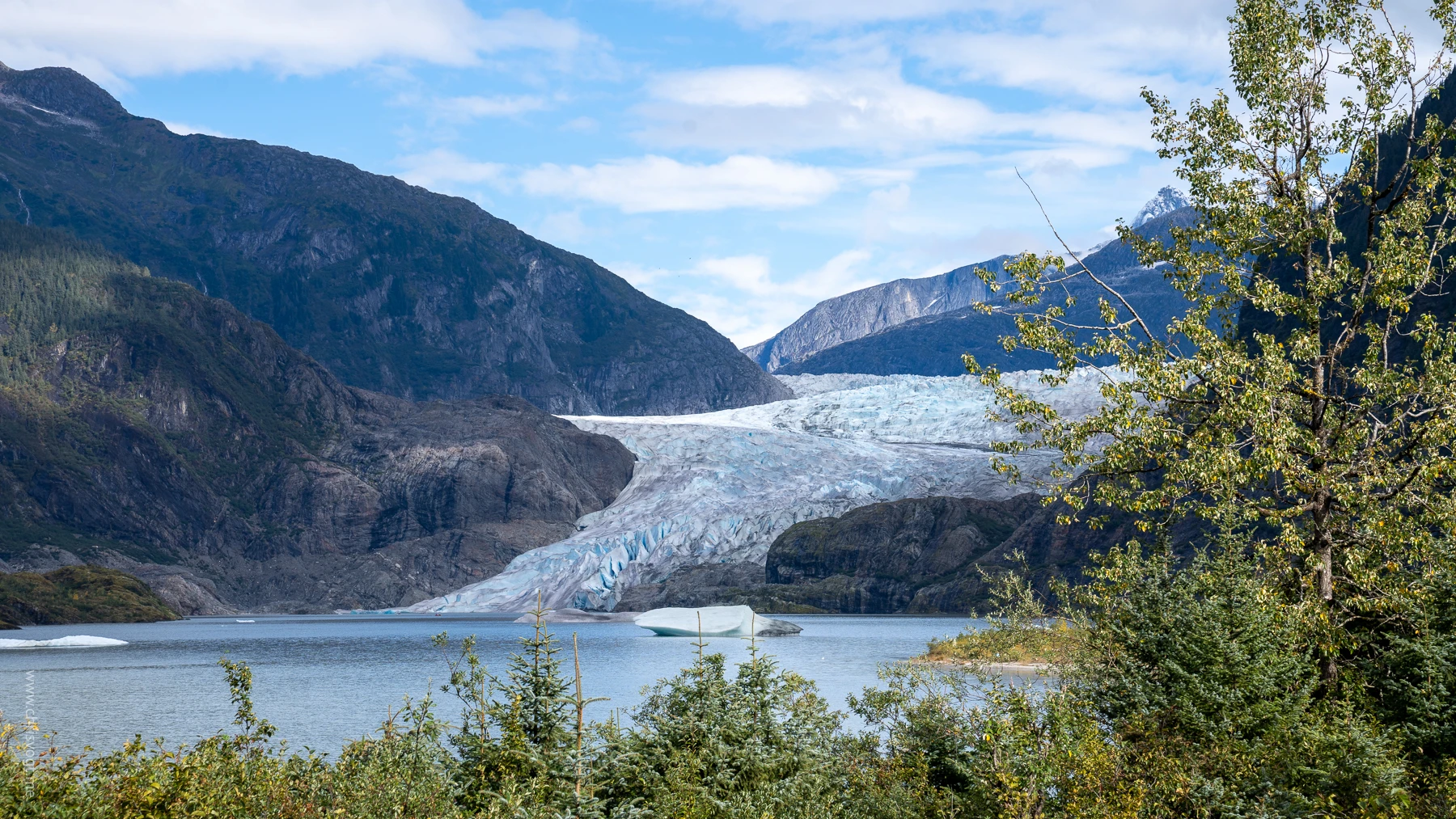 The glacier from a distance