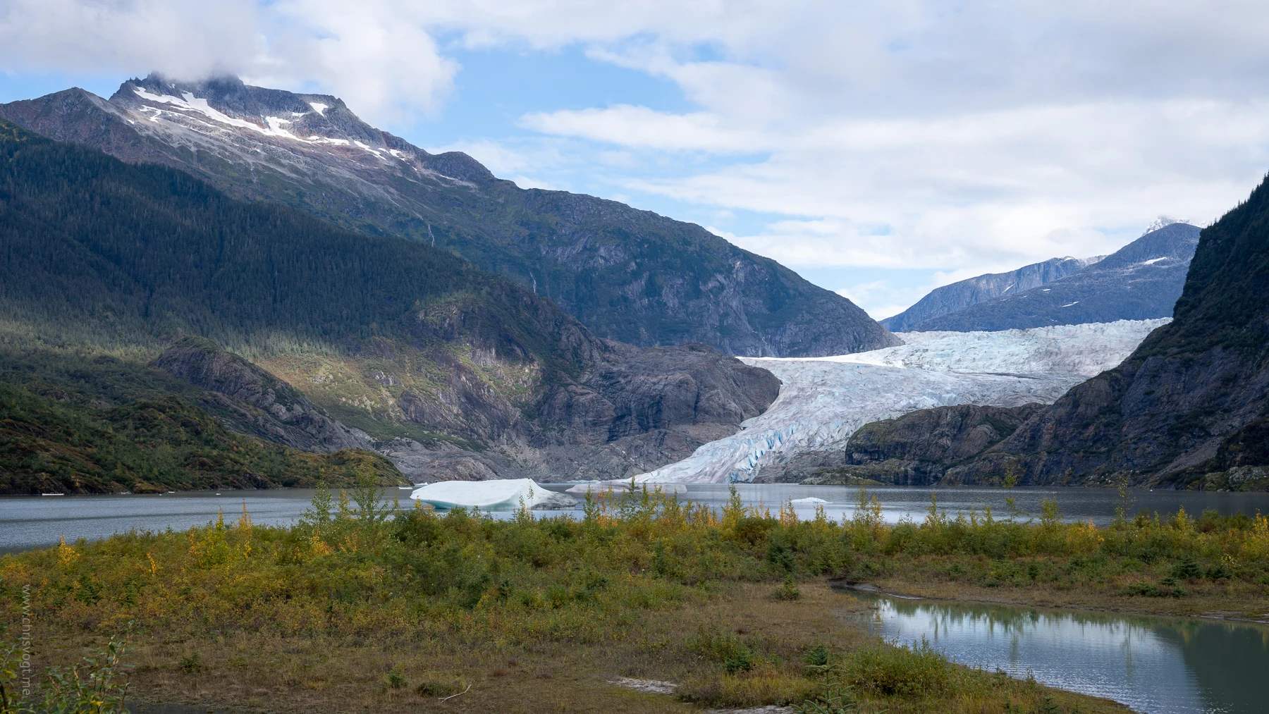 Looking at the glacier up close