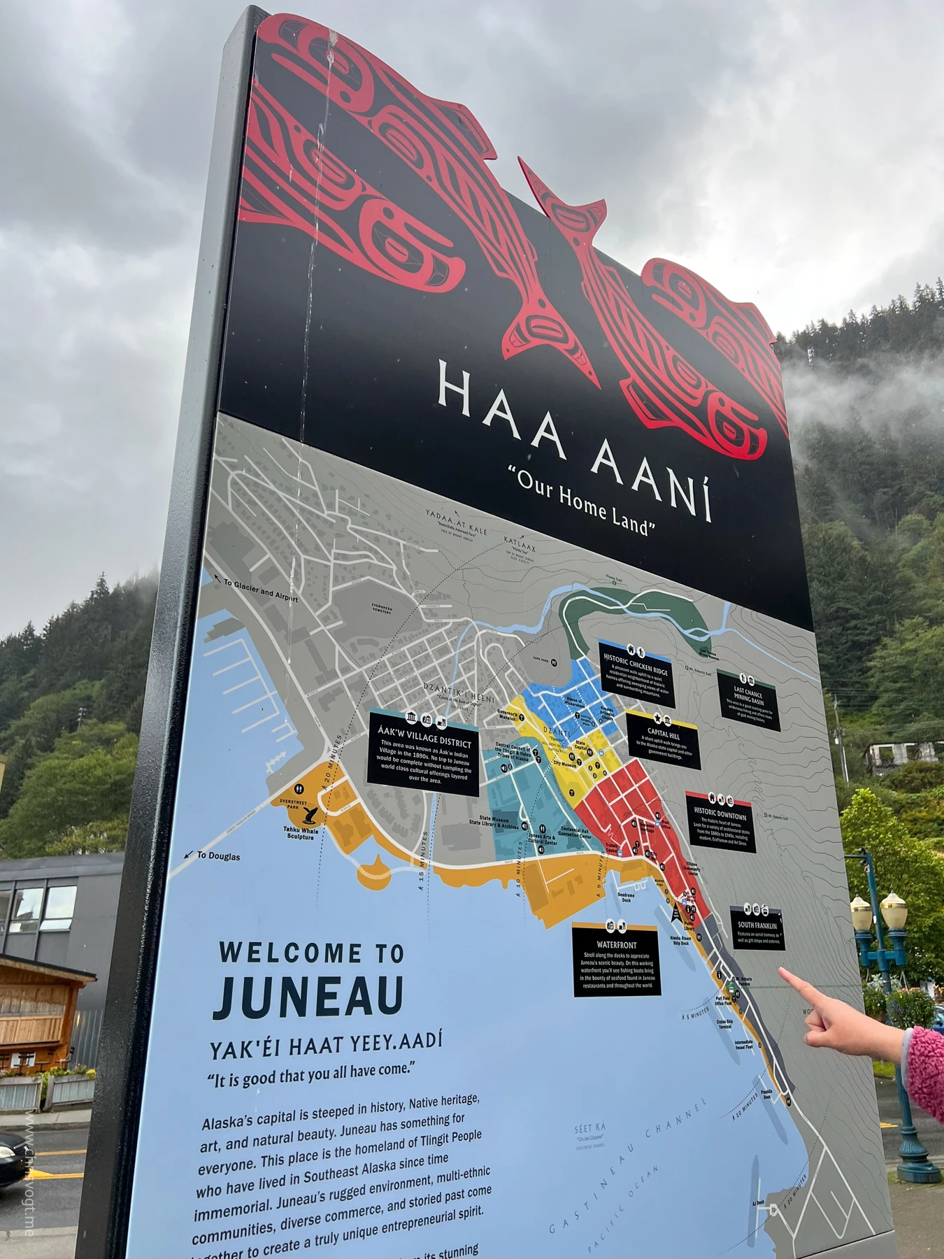 Juneau welcome sign