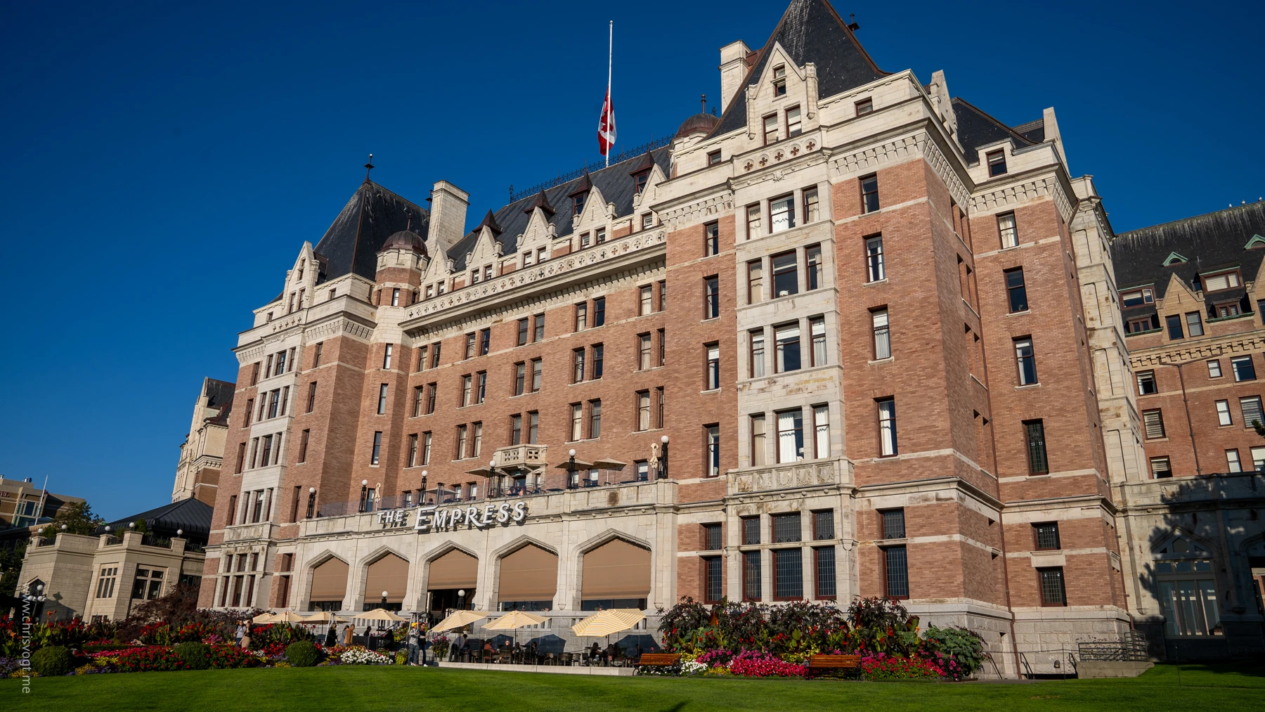 The Empress Hotel in Victoria, Canada