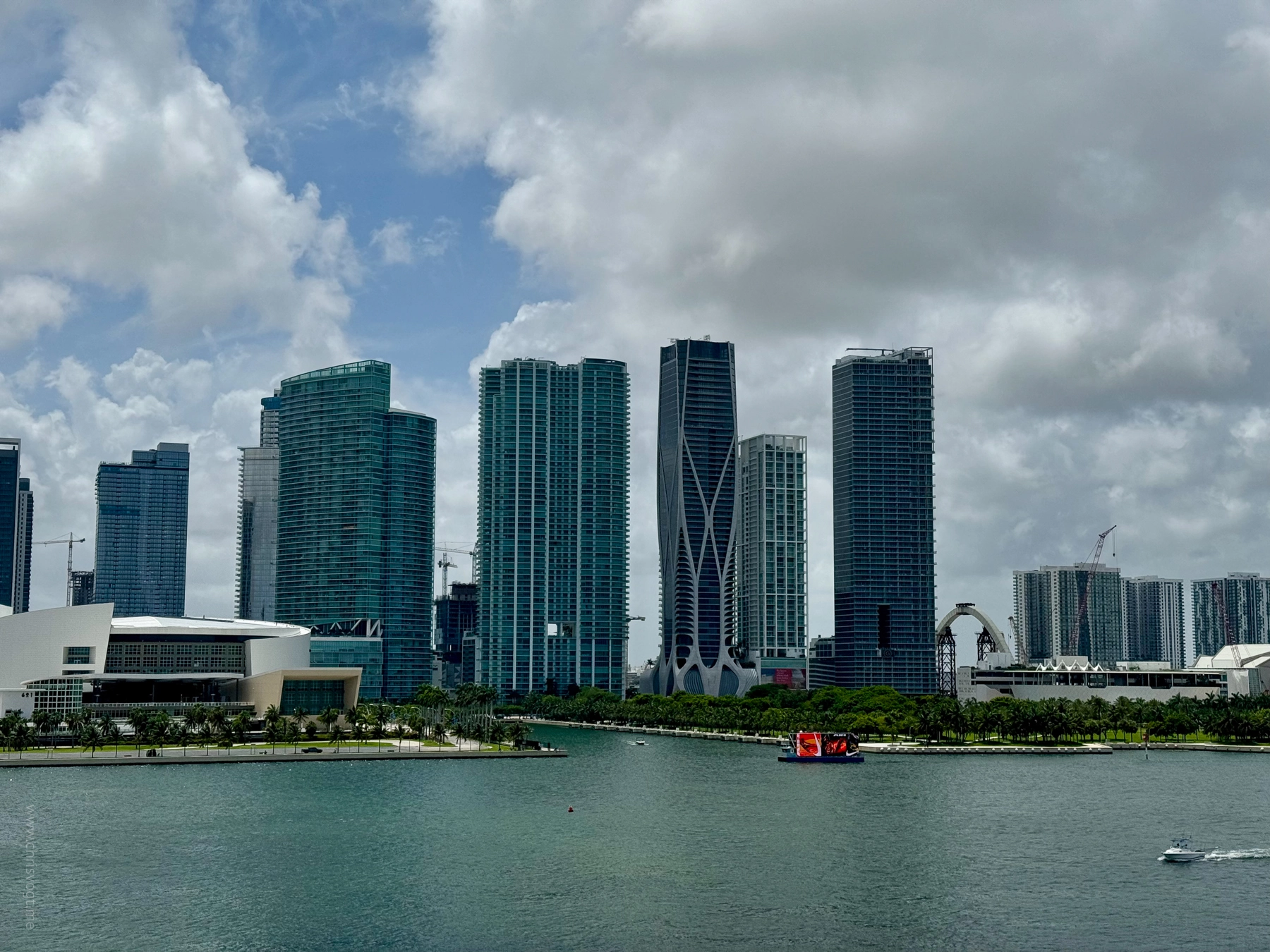 Sailing away from Miami on Valiant Lady, July 14, 2024.