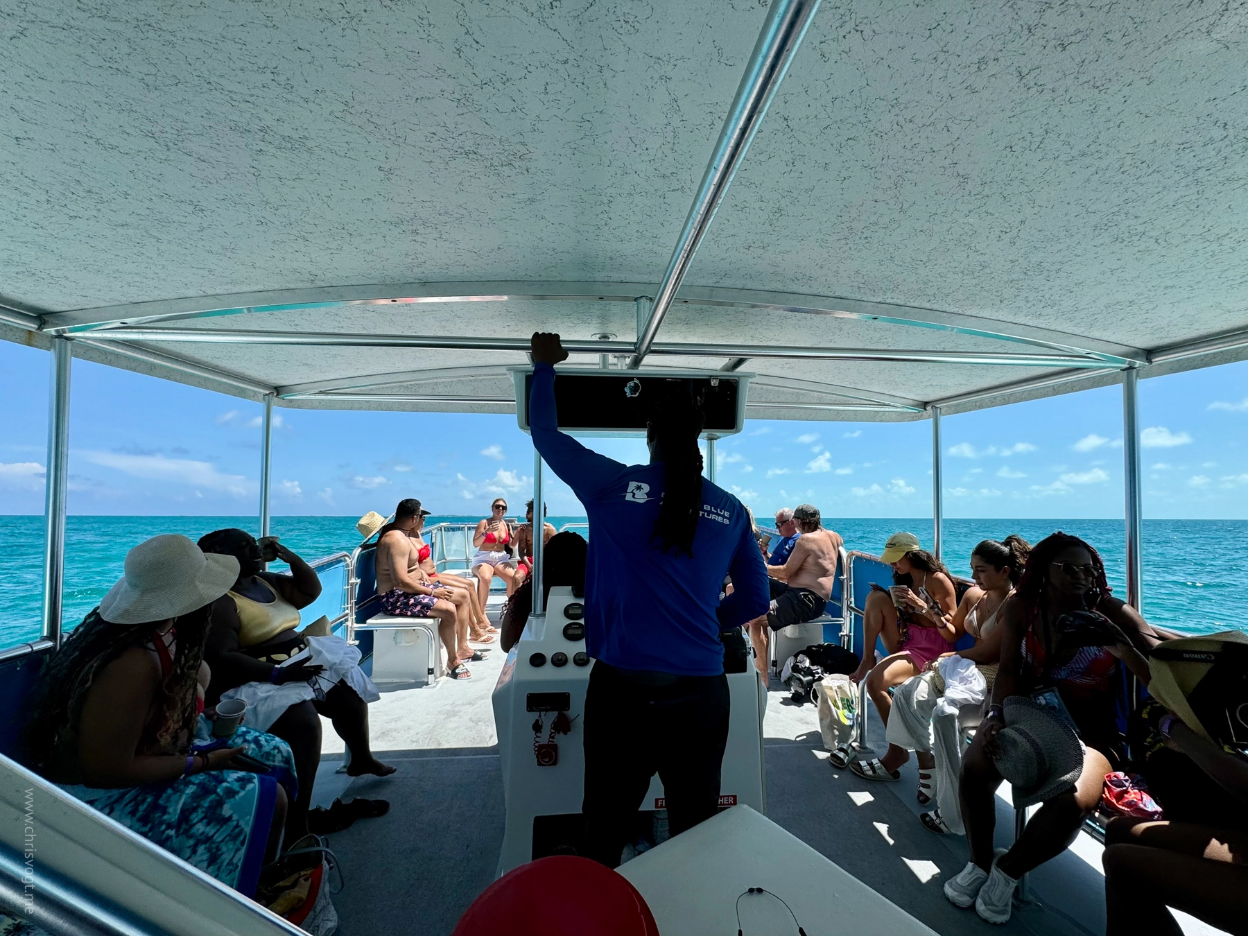 We did a stingray excursion in Bimini, Bahamas and they boated us out to a private island surrounded by stingrays.