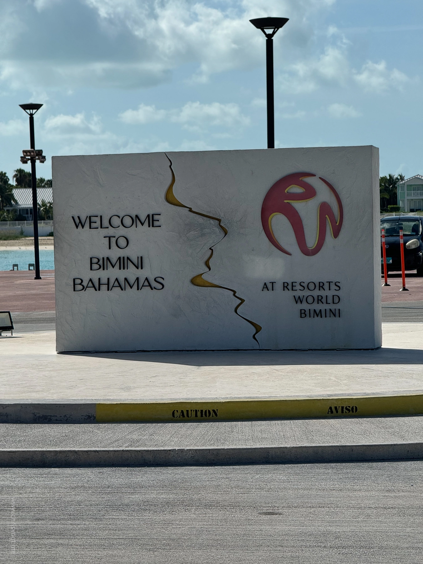 Welcome to Bimini sign in Bimini, Bahamas.
