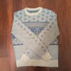Vintage circular patterned knitted jumper