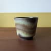 Vintage Dümler & Breiden West German brown and beige planter plant pot