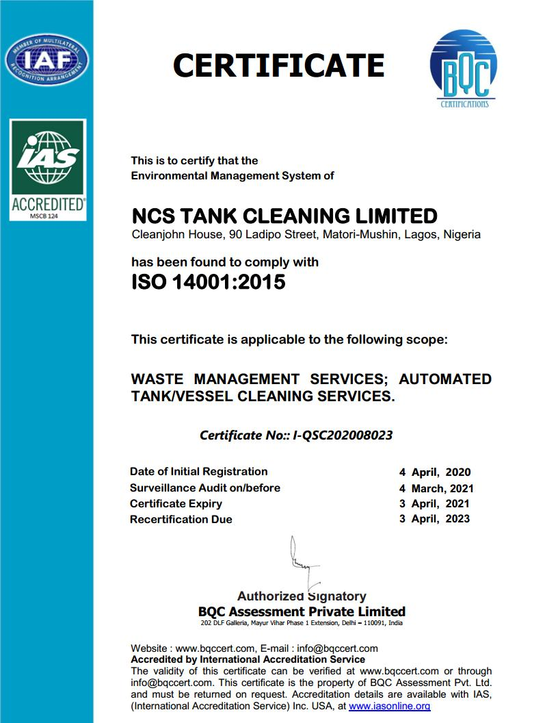 EMS Certificate