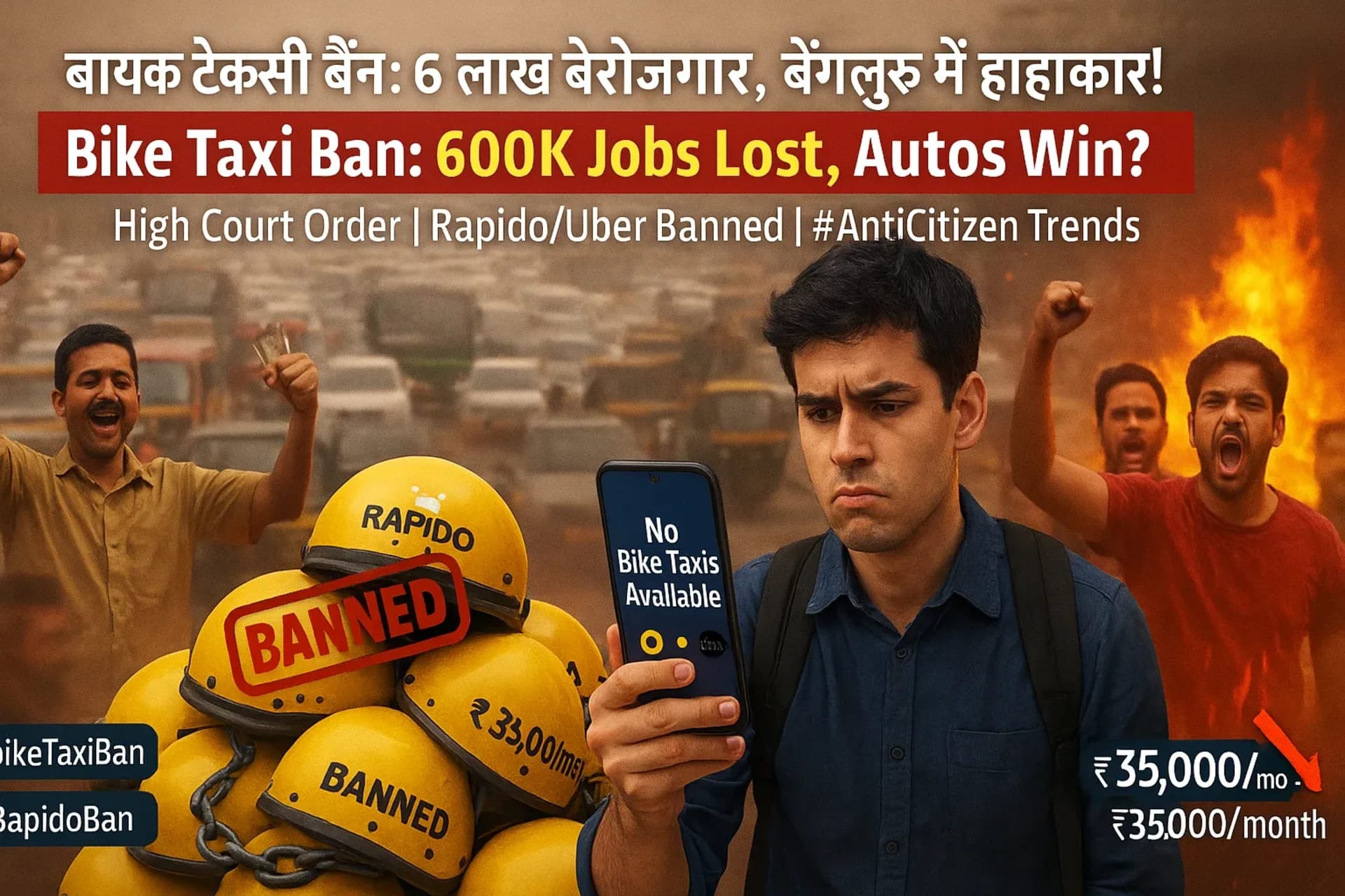 रैपिडो बंद, ऑटो यूनियन जीत गई? देखिए इस फैसले की असली कहानी!