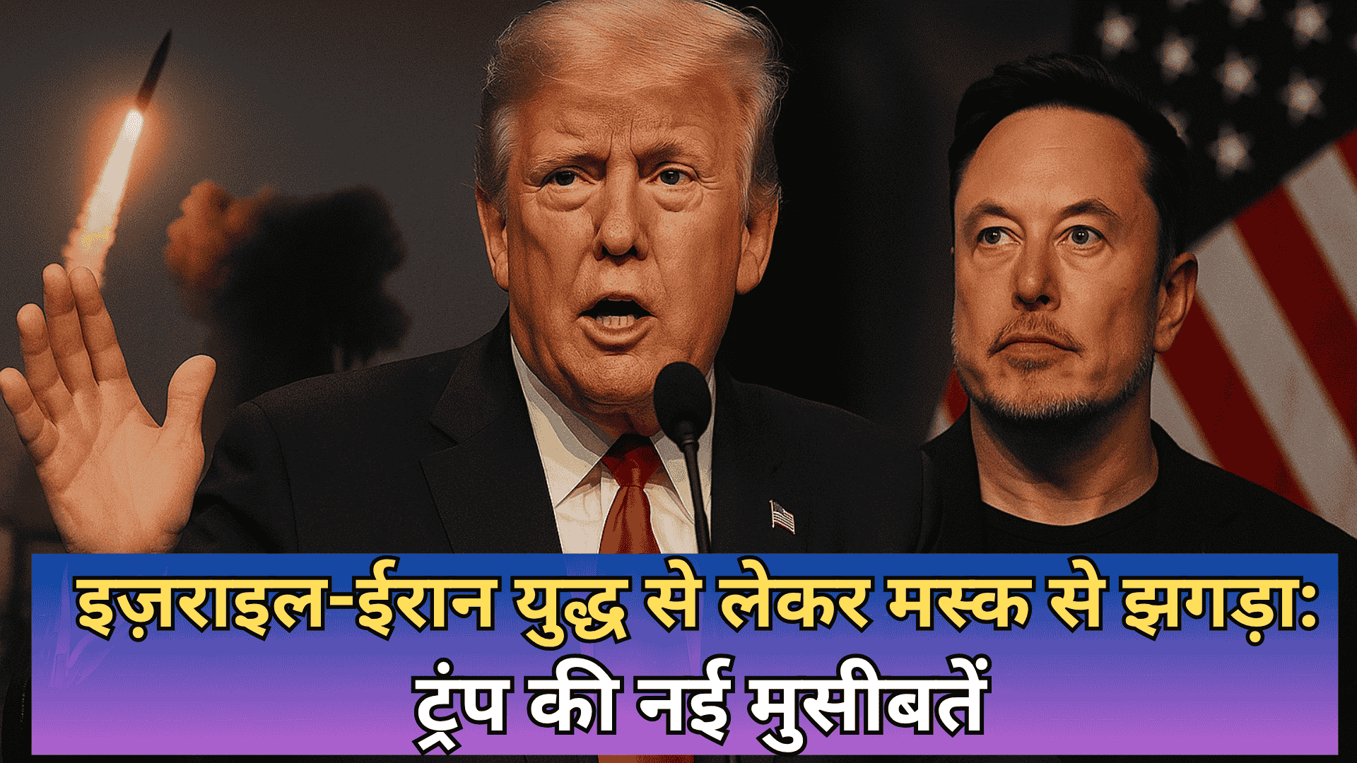 इज़राइल-ईरान युद्ध से लेकर मस्क से झगड़ा: ट्रंप की नई मुसीबतें