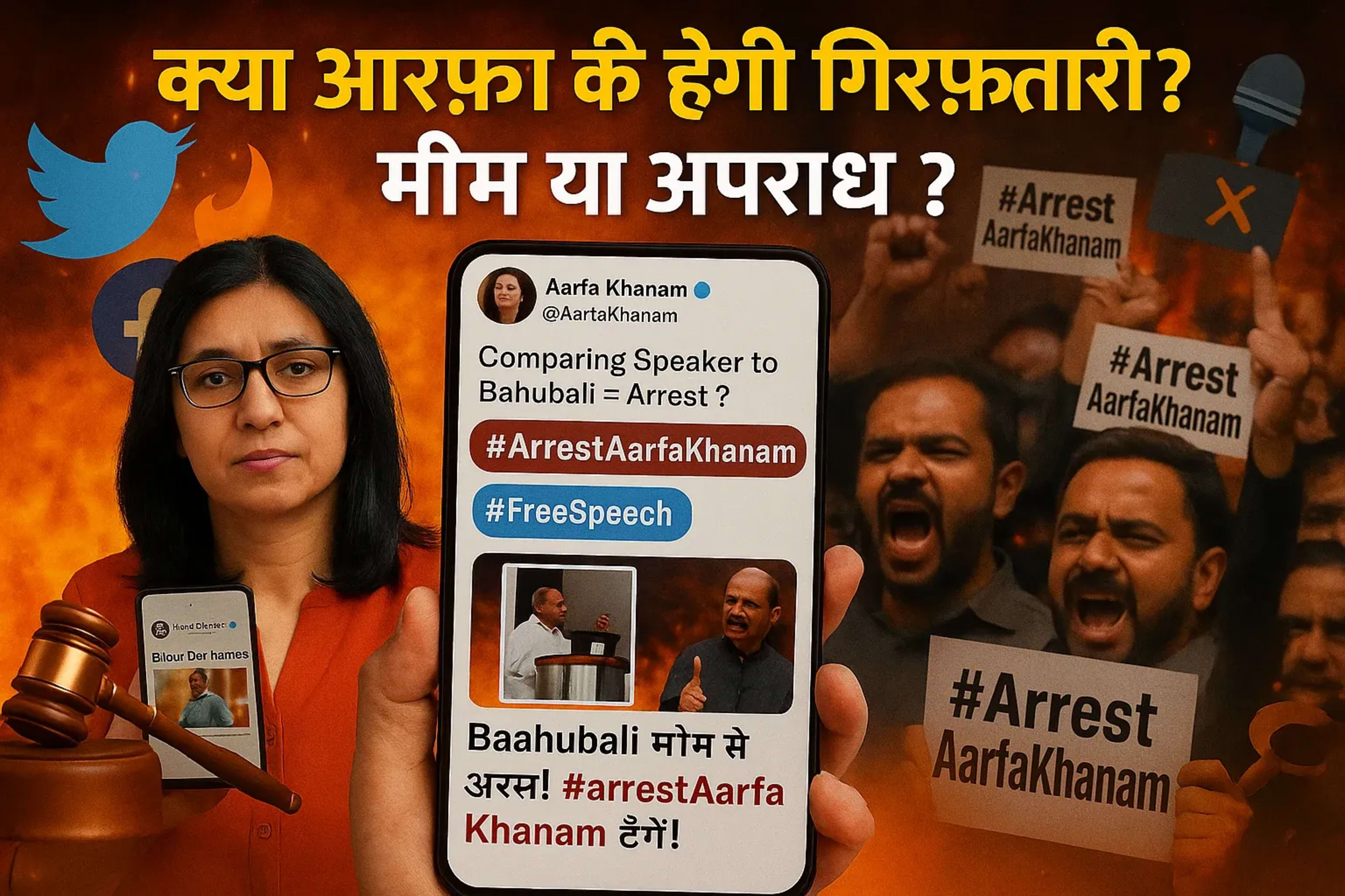 लोकसभा स्पीकर और शिवलिंग की तुलना पर बवाल!