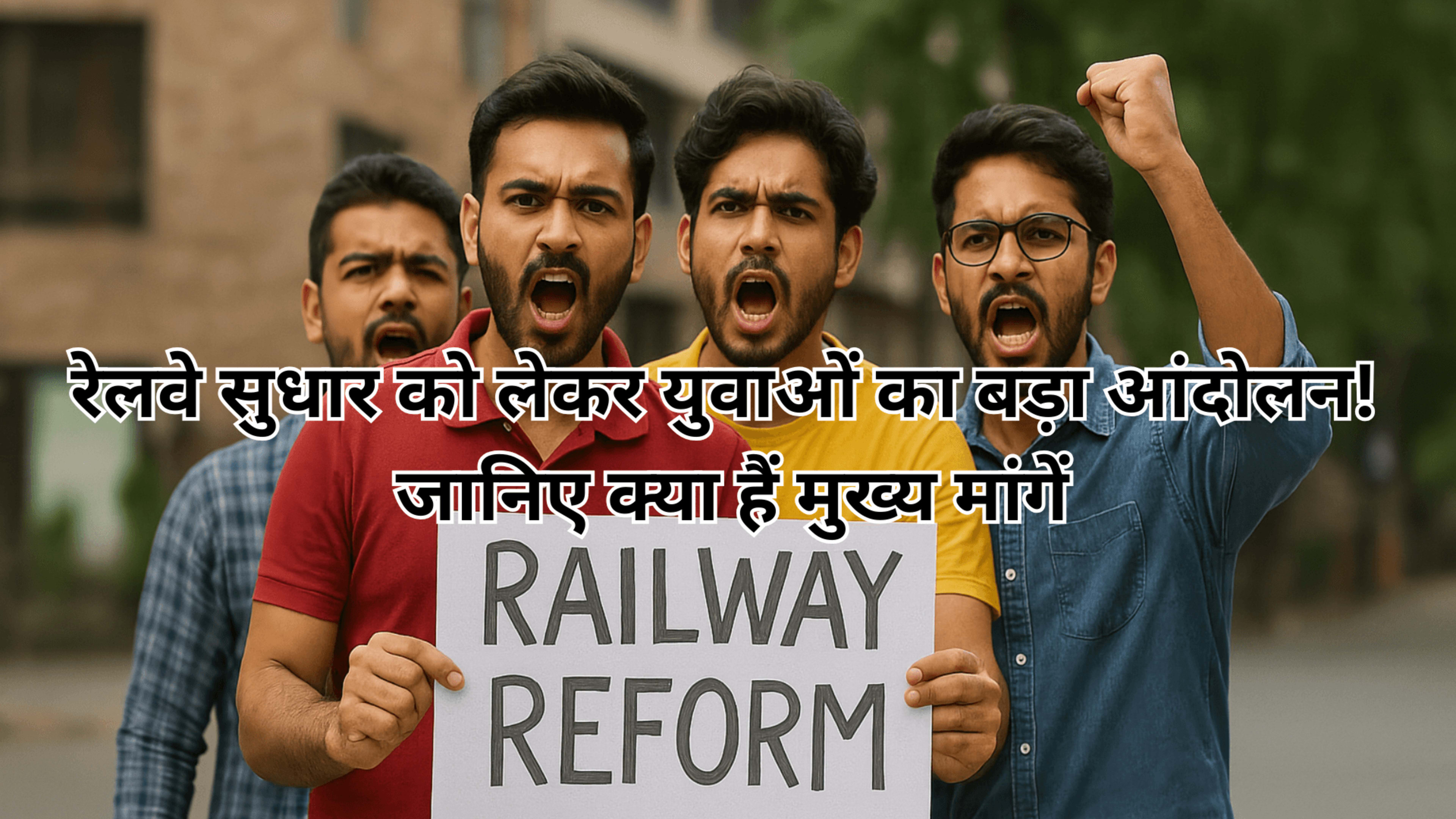 रेलवे सुधार को लेकर युवाओं का बड़ा आंदोलन! जानिए क्या हैं मुख्य मांगें