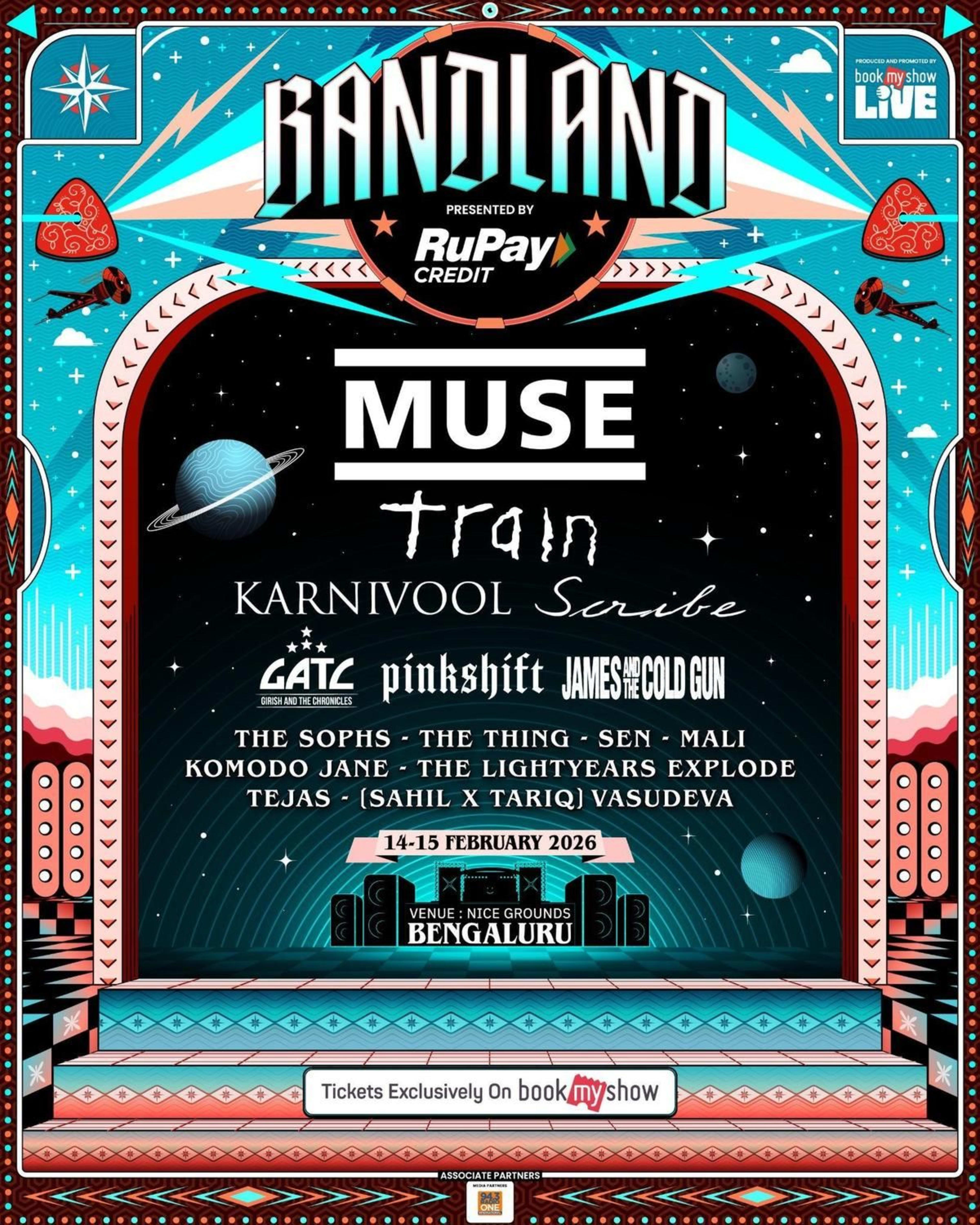 Bandland 2026 का लाइनअप जारी: Muse और Train करेंगे भारत में अपना डेब्यू
