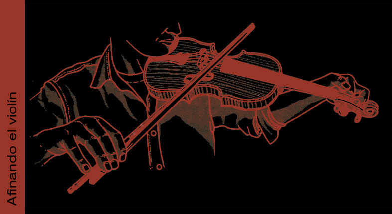 Comenzando a afinar el violín