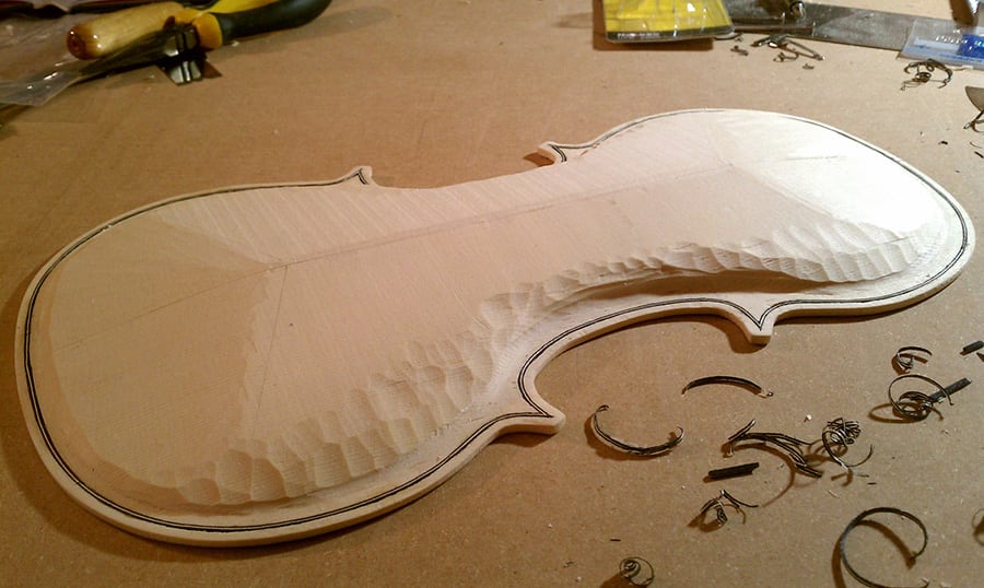 fondo del violín Filetes del violín