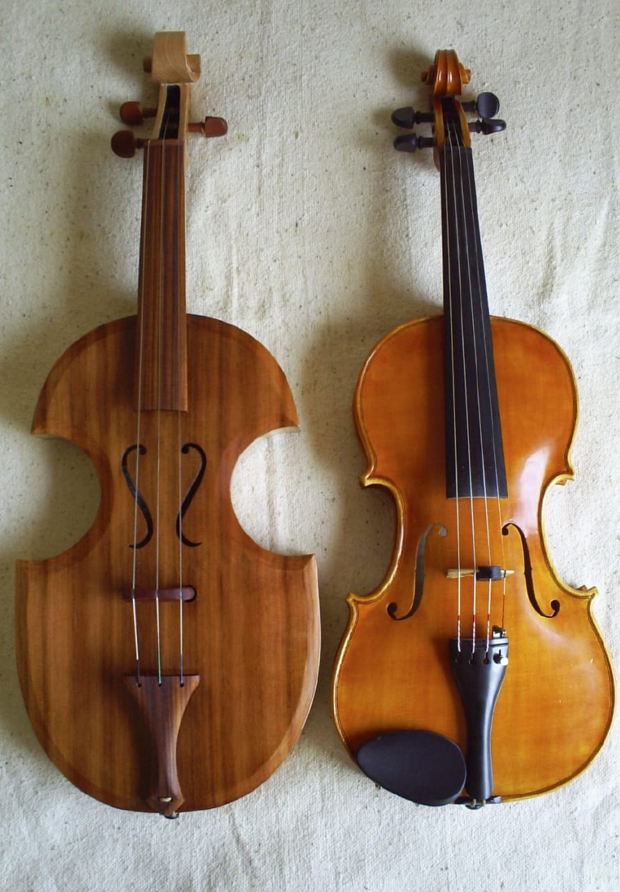 Rabel chileno moderno y violín estándar Violín tradicional de América Latina