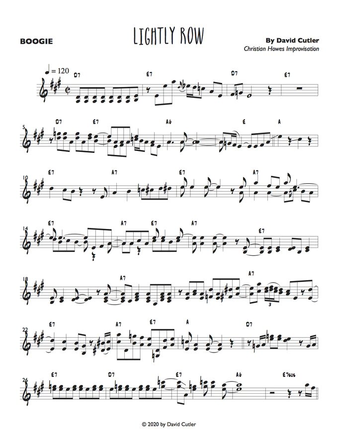 Litgly row improv partitura improvisación de Remanso suavemente