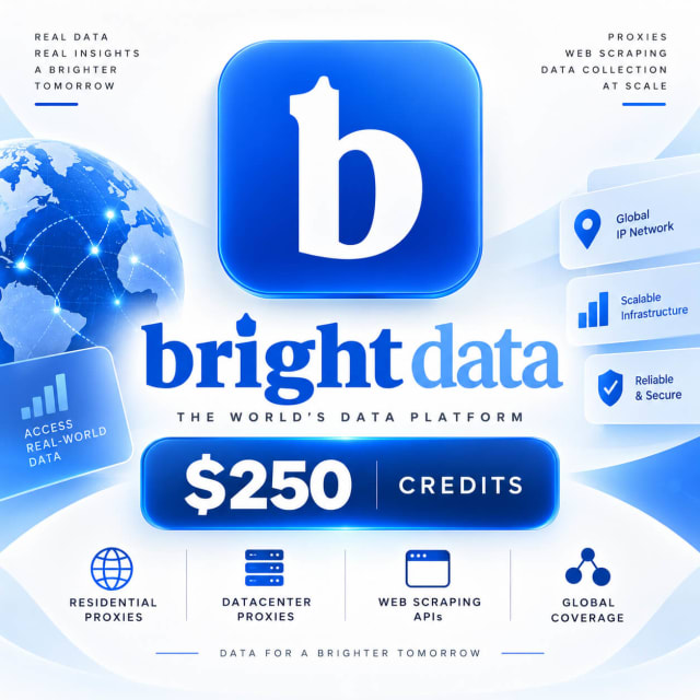 Bright Data $250 Credits 3 Months cover