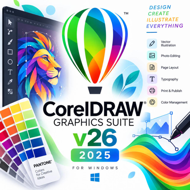 CorelDRAW Graphics Suite v26 2025 for Windows Lifetime Preactivated cover