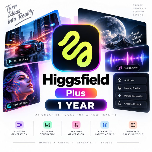 Higgsfield Plus 1 Year cover