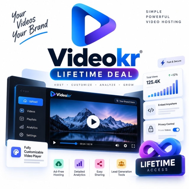Videokr Lifetime plan cover