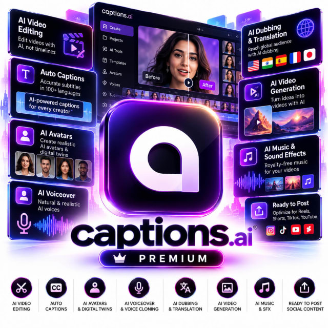 Captionsai Premium cover