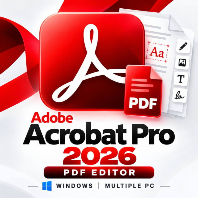 Ad0b(e) Acrobat Pro 2026-PDF EDITOR || WINDOWS | MULTIPLE PC cover