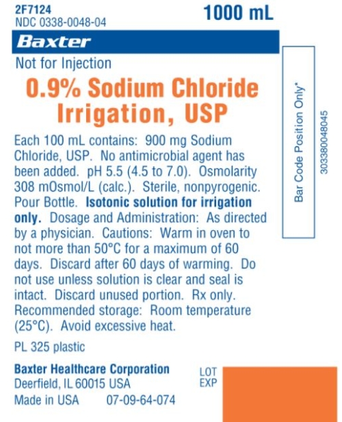 0.9% Sodium Chloride Solution for Irrigation, 1000mL Pour Bottle (LIMIT 12)