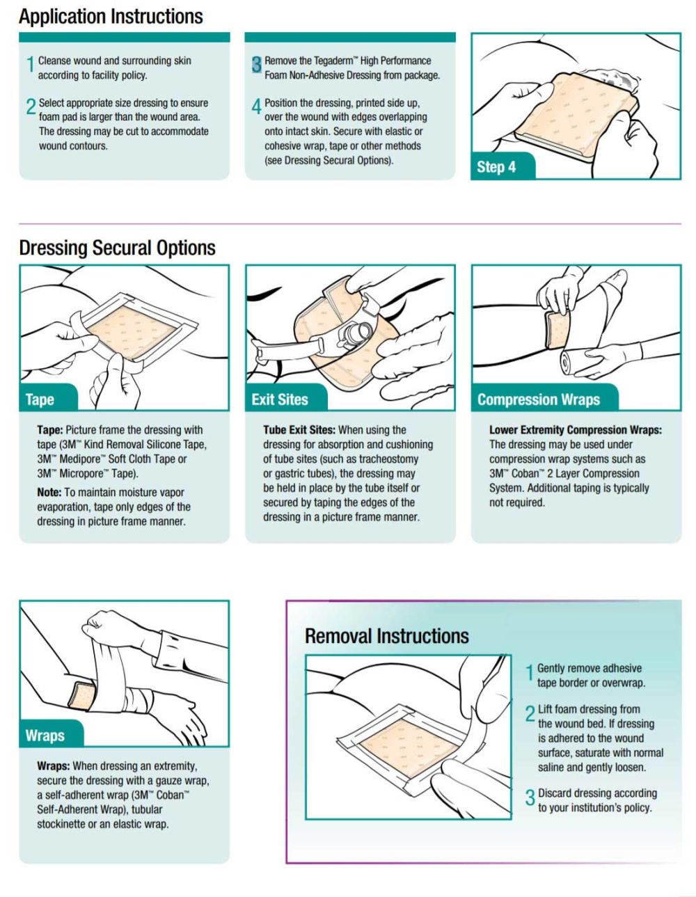 3M 90602 - DRESSING, FOAM, TEGADERM, NON-ADH, 4