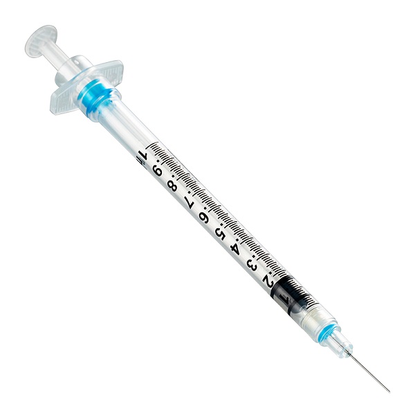 Sol-Care Safety Syringe with Fixed Needle