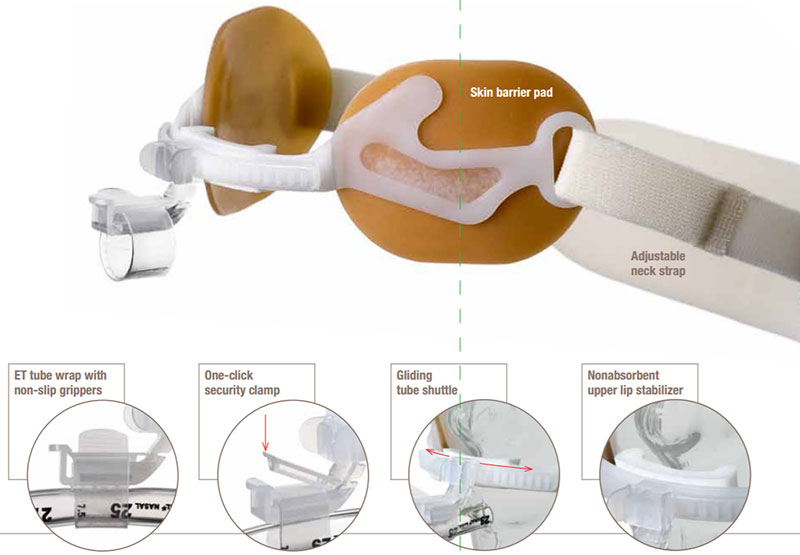 oral endotracheal tube fastener