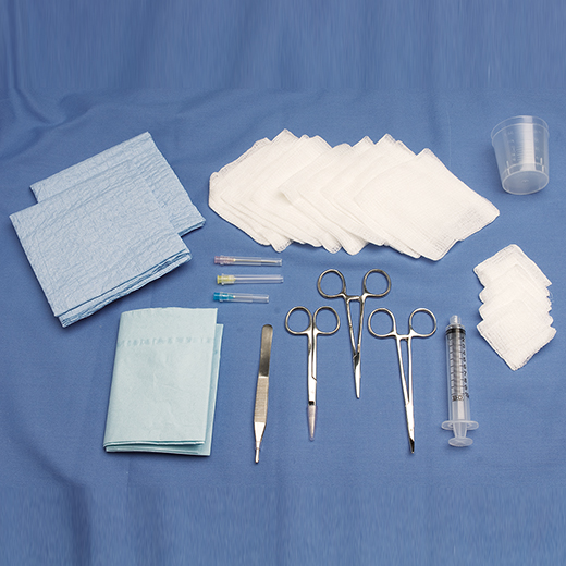 Medline 82767MMC ER Laceration Tray with Instruments, 12/CS CIA Medical