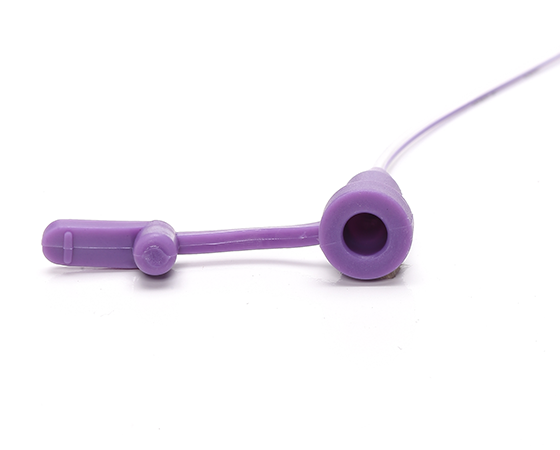 Purple-NeoMed-Legacy-Polyurethane-Feeding-Tube-Hub