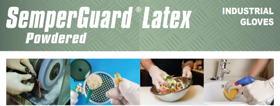 SemperGuard Latex Powdered Industrial Gloves