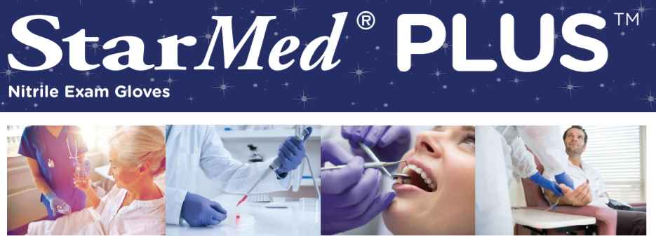 StarMed PLUS Nitrile - Powder-Free, Exam Gloves