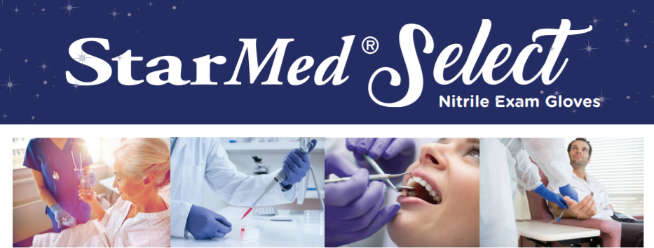 StarMed Select Nitrile - Powder-Free, Latex-Free Exam Gloves