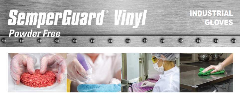 SemperGuard Vinyl - Powder-Free, Latex Free Industrial Gloves