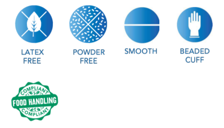 SemperCare Synthetic Vinyl PVC Exam Gloves Specifications