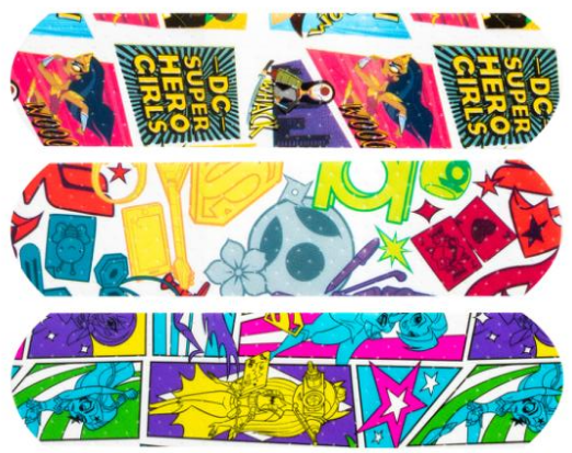 Dukal 10859 DC Super Hero Girls Adhesive Bandages
