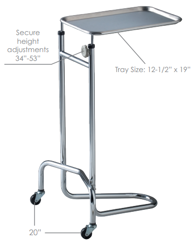 Dukal 4368 Mayo Instrument Stand