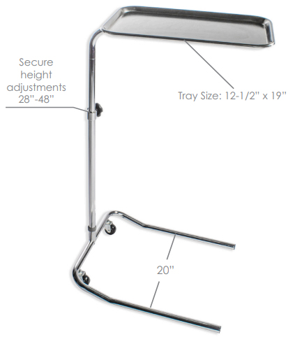 Mayo Instrument Stand, Single Post