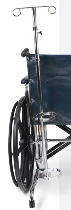 IV Pole for Freedom Plus Lightweight Bariatric Transport Chair