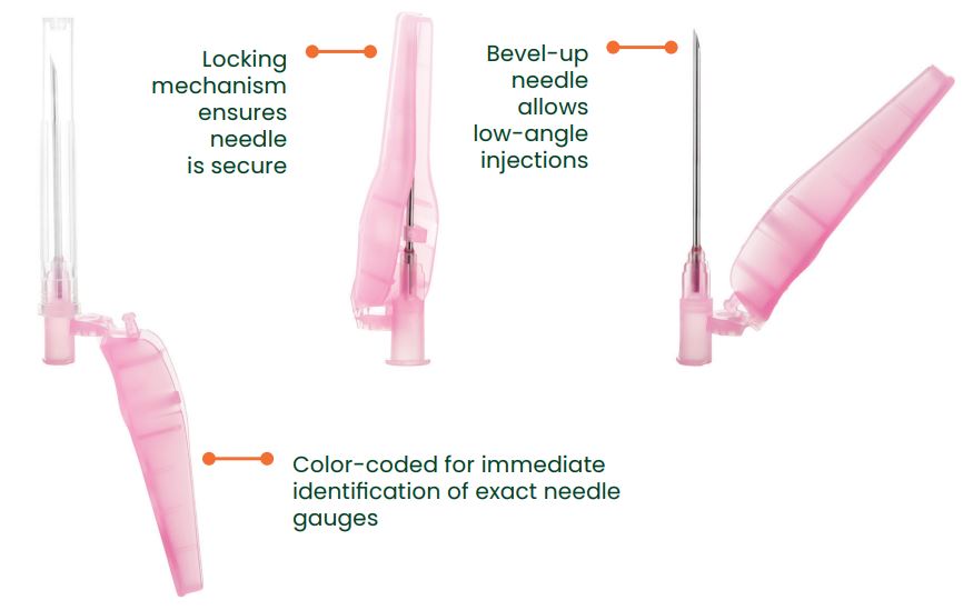 Sol-Care Safety Needle Features