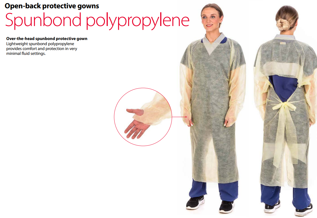 Cardinal Health 1110PG - GOWN, ISO UNIV W/THUMBHOOKS - CIA Medical