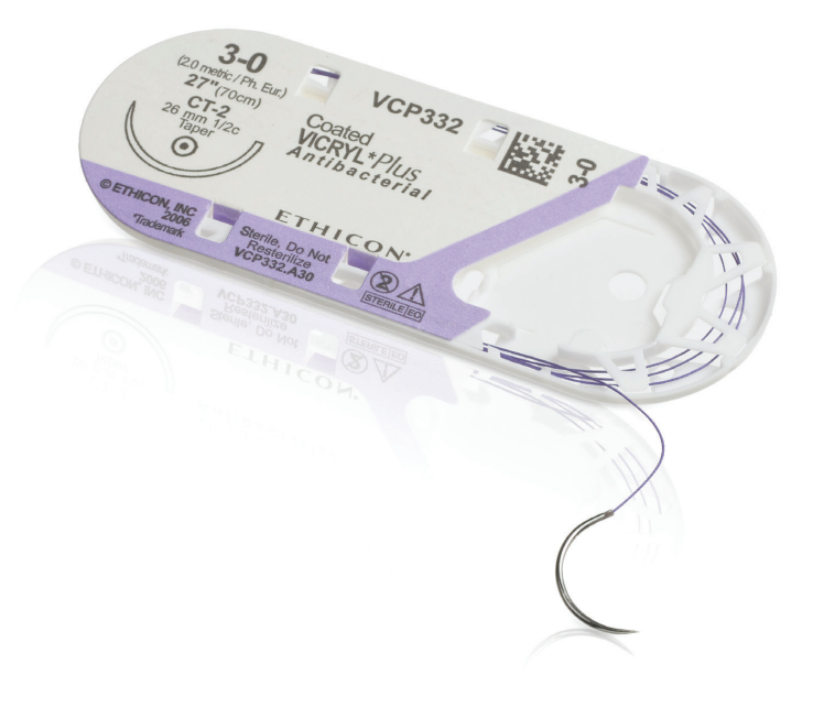 Ethicon VCP267H Coated VICRYL Plus Antibacterial (polyglactin 910) Suture