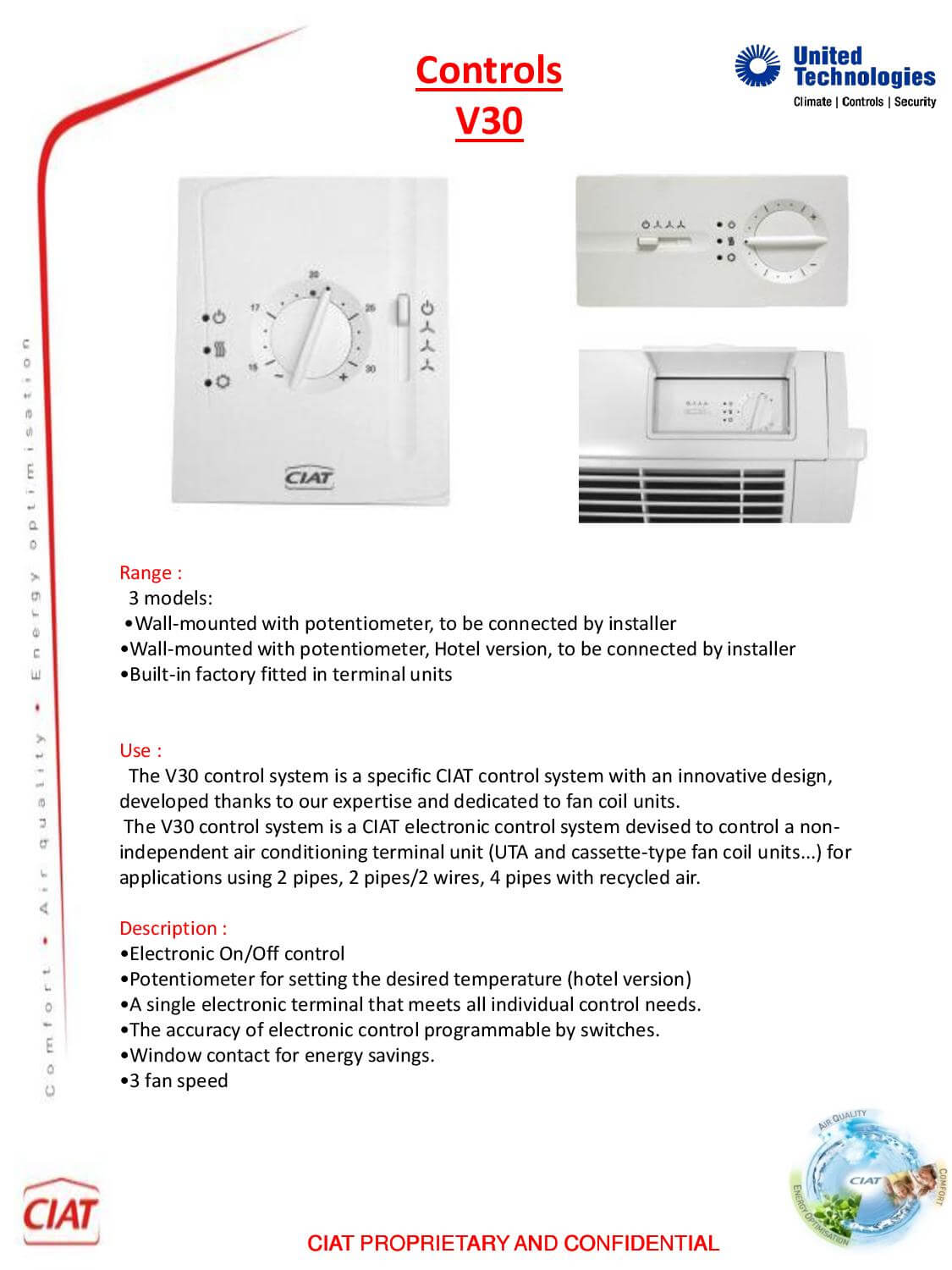 V30 CIAT Air Conditioning and Heating