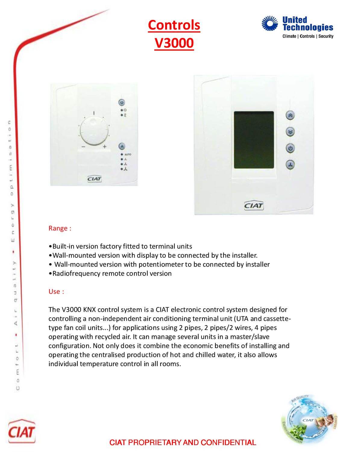 V3000 CIAT Air Conditioning and Heating